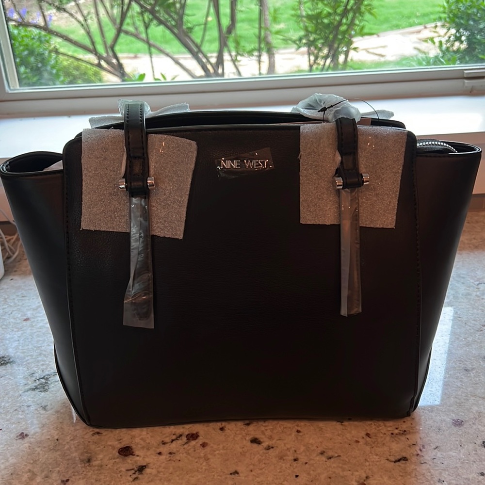 NEW Black Nine West Marilee purse